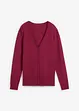 Basic finstrikket cardigan med knappestolpe, bonprix