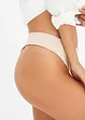 Highwaist-stringtruse med glanseffekt (2-pack), bonprix