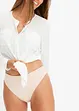 Highwaist-stringtruse med glanseffekt (2-pack), bonprix