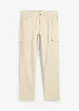 Slim Fit stretch-cargobukse, Straight, bonprix