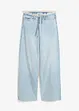 Wide Leg-jeans, Mid Waist, Low Stretch frynser, bonprix