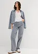 Bluse med rynking og elastiske sømmer, bonprix