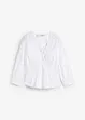 Bluse med rynking og elastiske sømmer, bonprix