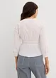 Bluse med rynking og elastiske sømmer, bonprix