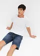 Pull on-bermudashorts i lett denim, Slim Fit, bonprix