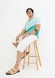 Lang bermudashorts i lett denim, Relaxed Fit, bonprix
