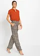 Kortermet bluse med skjult knappestolpe, bonprix