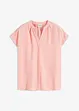 Kortermet bluse med skjult knappestolpe, bonprix