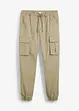 Loose Fit pull on-cargobukse, Straight, bonprix