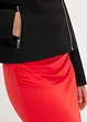 Jakke i imitert semsket skinn, cropped, bonprix