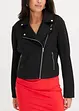 Jakke i imitert semsket skinn, cropped, bonprix
