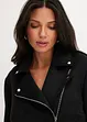 Jakke i imitert semsket skinn, cropped, bonprix