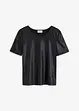 Topp i materiale med glans, bonprix