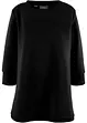 Lang sweatshirt med viskose, bonprix