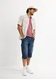 Lang bermudashorts i lett denim, Relaxed Fit, bonprix