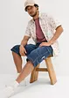 Lang bermudashorts i lett denim, Relaxed Fit, bonprix