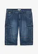 Lang bermudashorts i lett denim, Relaxed Fit, bonprix