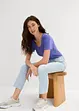 Flared-jeans High Waist, cropped, bonprix