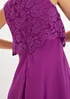 Premium-chiffonkjole med blonder, bonprix
