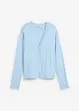 Finstrikket cardigan med silke, bonprix