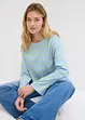 Oversized topp i ren bomull, bonprix