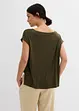 Oversized topp i lett viskose, bonprix