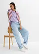 Oversized topp i lett viskose, bonprix
