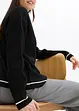 Oversized cardigan med broderi, bonprix