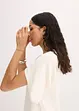 Oversized topp i lett viskosemiks, bonprix