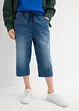 Slip on-jeansbermuda for barn, Slim Fit, bonprix