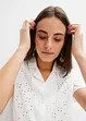 Moderne bluse med hullbroderi, bonprix