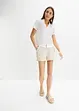 Moderne bluse med hullbroderi, bonprix