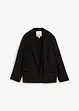 Blazer i strukturert viskosemiks med rynket effekt, bonprix