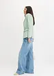 Twill-blazer med stretch og knytebelte, bonprix
