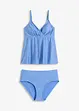Tankini (2-delt sett) av materiale med glans, bonprix
