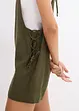 Kort jumpsuit i luftig lin-miks, bonprix