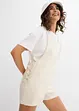 Kort jumpsuit i luftig lin-miks, bonprix