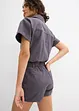 Jumpsuit i 100% bomull og kort modell, bonprix