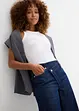 Wide Leg-jeans Mid Waist, Low Stretch, bonprix