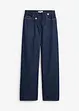 Wide Leg-jeans Mid Waist, Low Stretch, bonprix