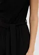 Jersey jumpsuit med skulderpolstring, bonprix