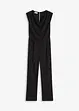 Jersey jumpsuit med skulderpolstring, bonprix