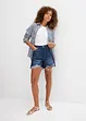 Jeansshorts High Waist, Low Stretch, bonprix