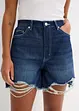 Jeansshorts High Waist, Low Stretch, bonprix
