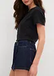 Bukseskjørt i denim, Mid Waist, bonprix