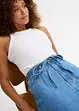Jeansskjørt Mid Waist, midi lengde, Super Soft, bonprix