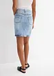 Denimskjørt Mid Waist, Low Stretch, bonprix