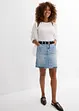 Denimskjørt Mid Waist, Low Stretch, bonprix