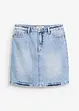 Denimskjørt Mid Waist, Low Stretch, bonprix