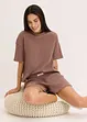 Loungewear-kosedress med shorts i vaflet jersey, bonprix